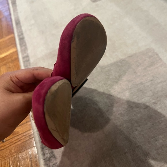 Chloe Suede Scallop Flats - Picture 5 of 8